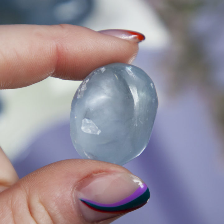 Tumbled Celestite