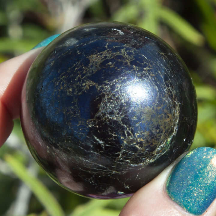 Covellite Third Eye Opening Sphere