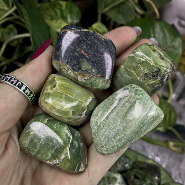 Tumbled Green Tremolite