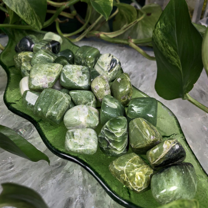 Tumbled Green Tremolite