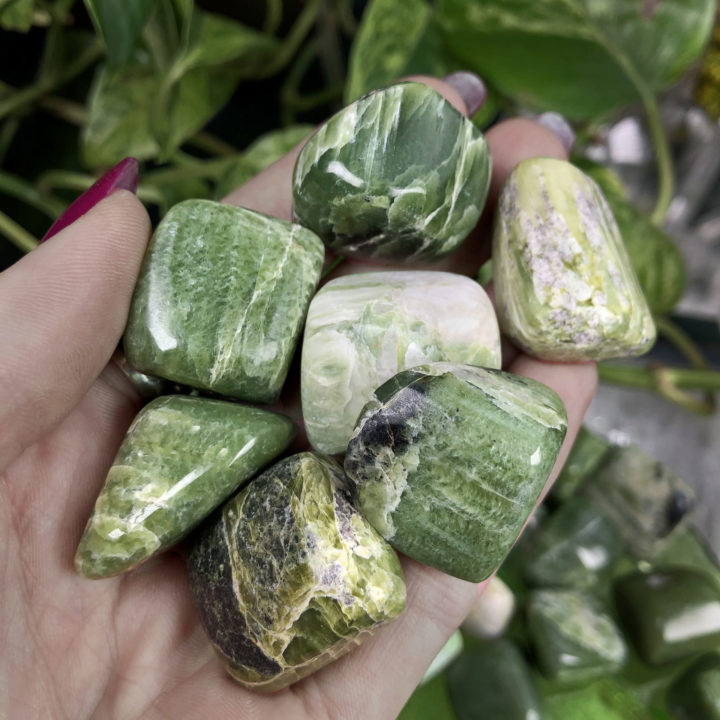 Tumbled Green Tremolite