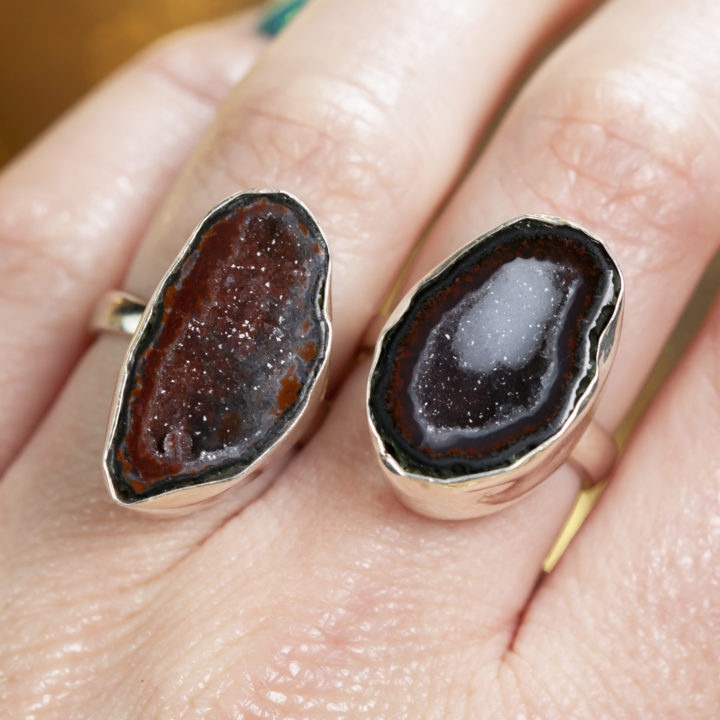 Tabasco Geode Adjustable Ring