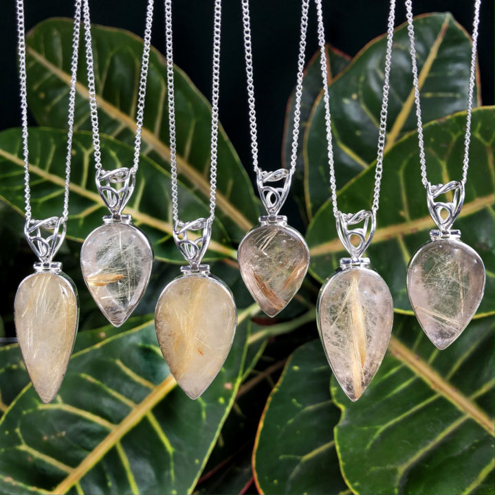 Rutilated Quartz Transformation Pendant