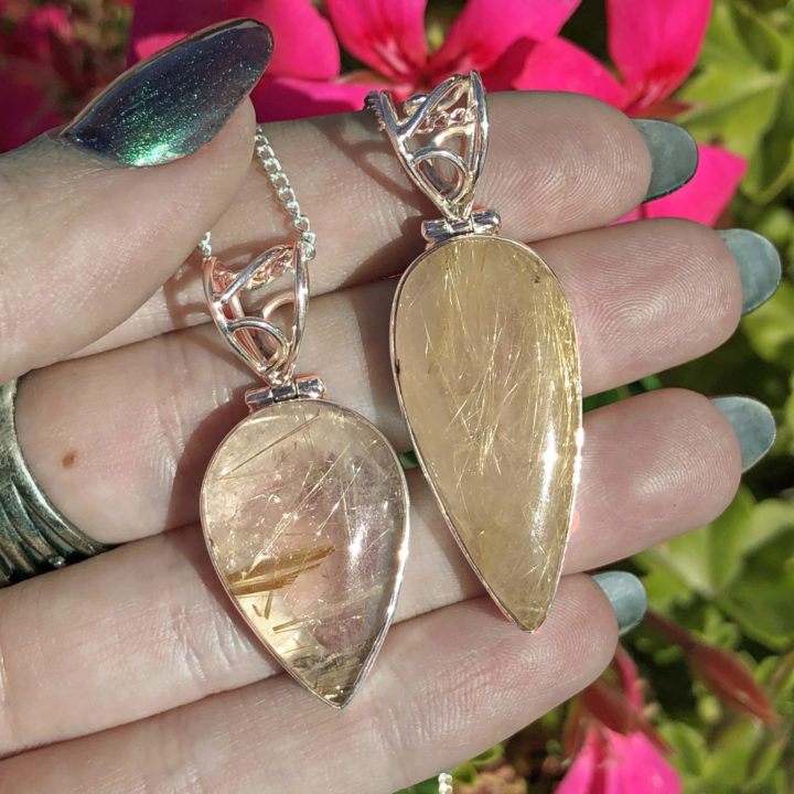 Rutilated Quartz Transformation Pendant