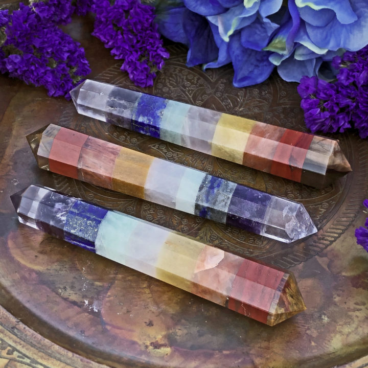 Ultra Alignment 9 Chakra Gemstone Wand