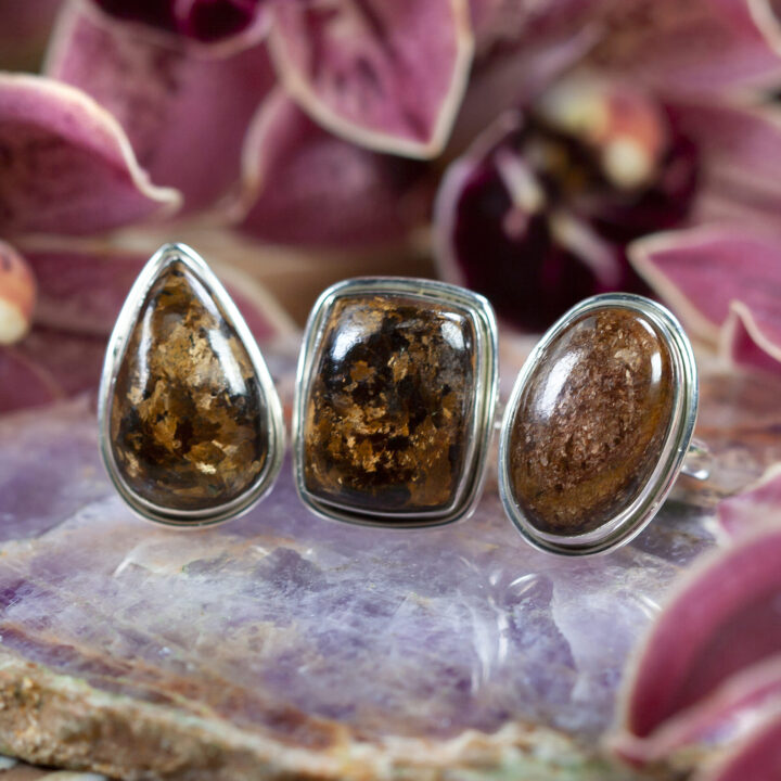 Bronzite Releasing Ring