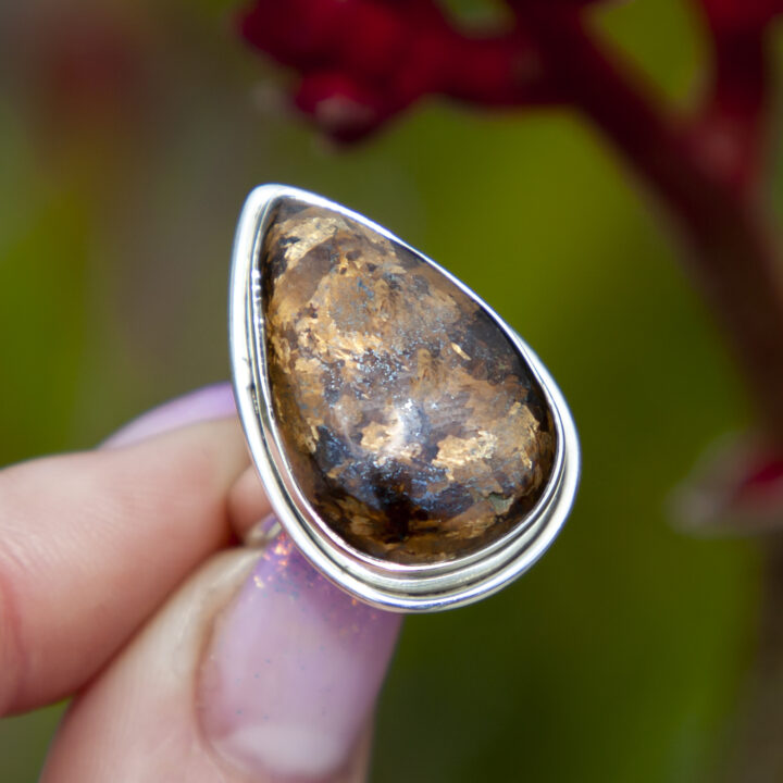 Bronzite Releasing Ring