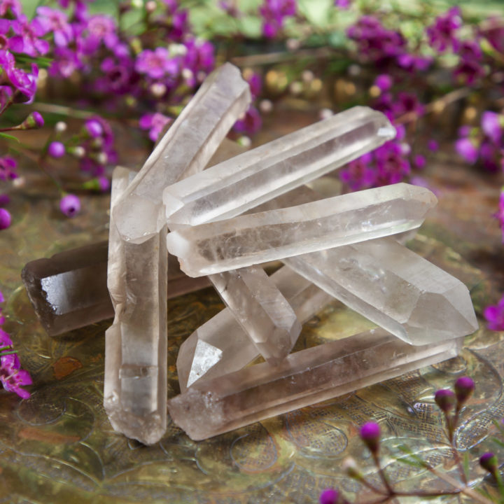 Lemurian Singing Smoky Quartz Point