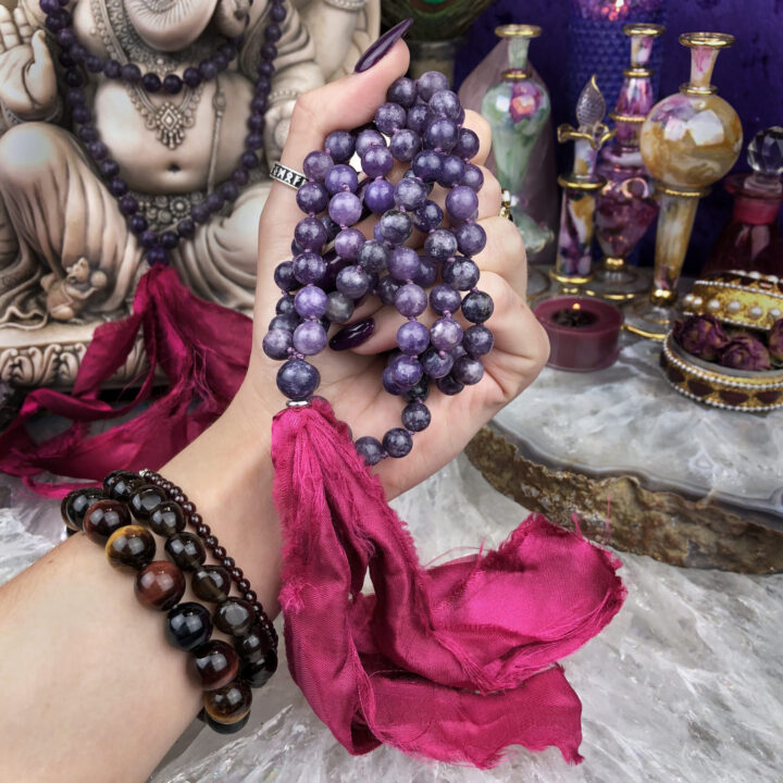 Lepidolite Purple Peace Mala