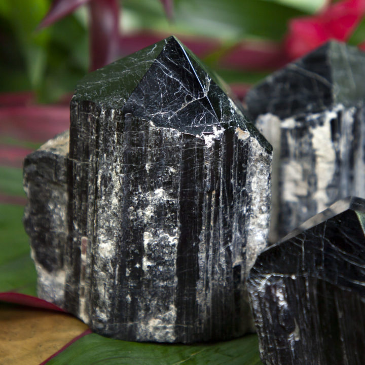 Natural Sided Black Tourmaline Protection Generator