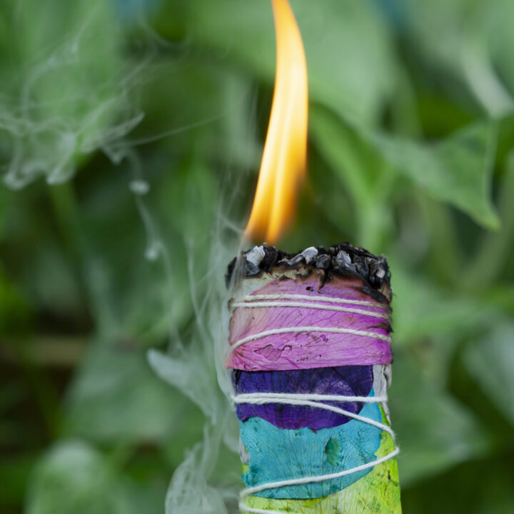 Small Rainbow Chakra Smudge Bundle