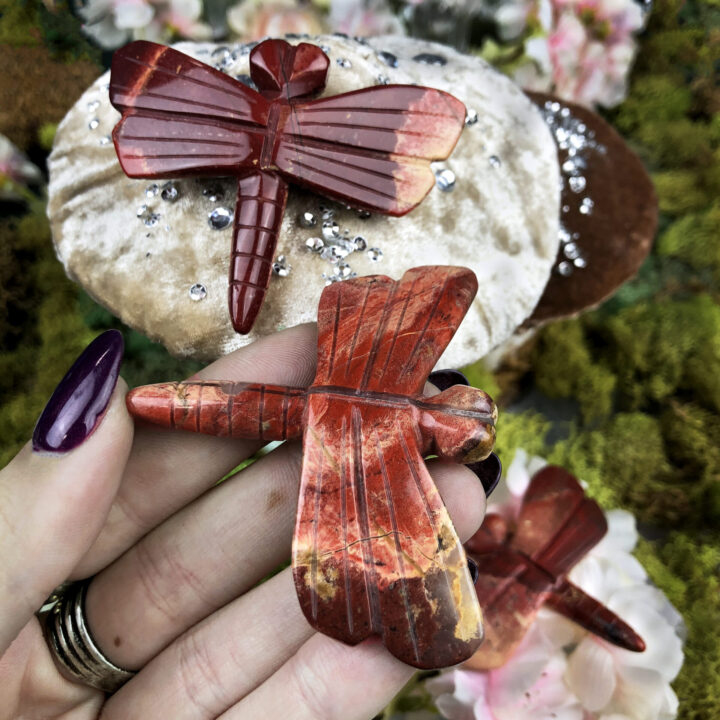 Snakeskin Jasper Dragonfly