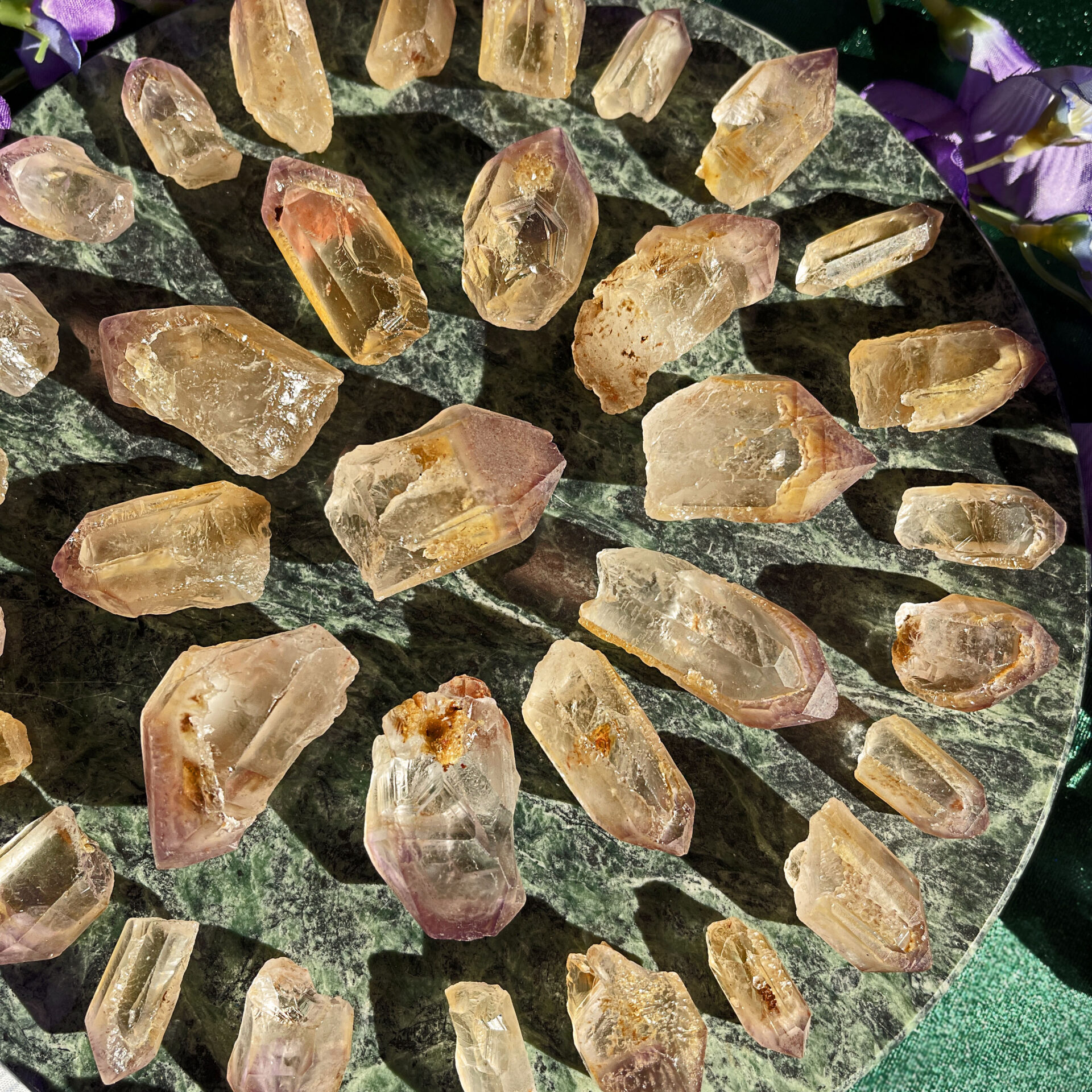 Partial Elestial Scepter Amethyst Overgrowth Point