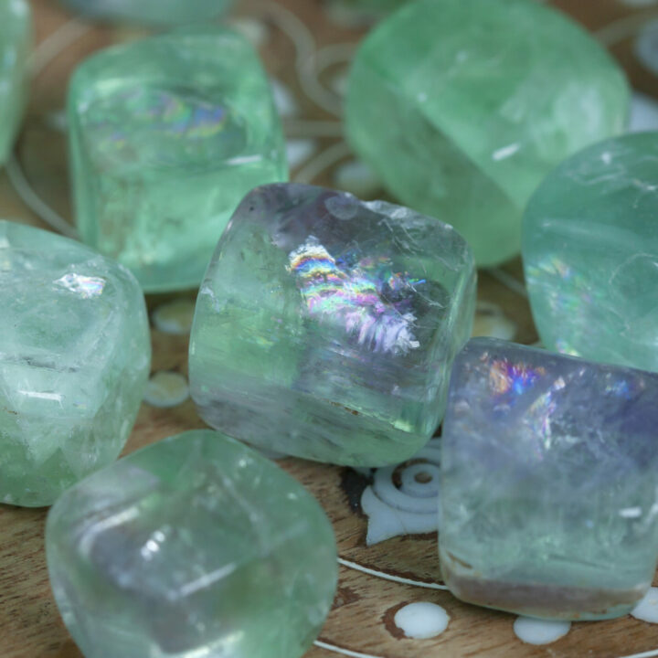 Green Fluorite: Medium Tumbled