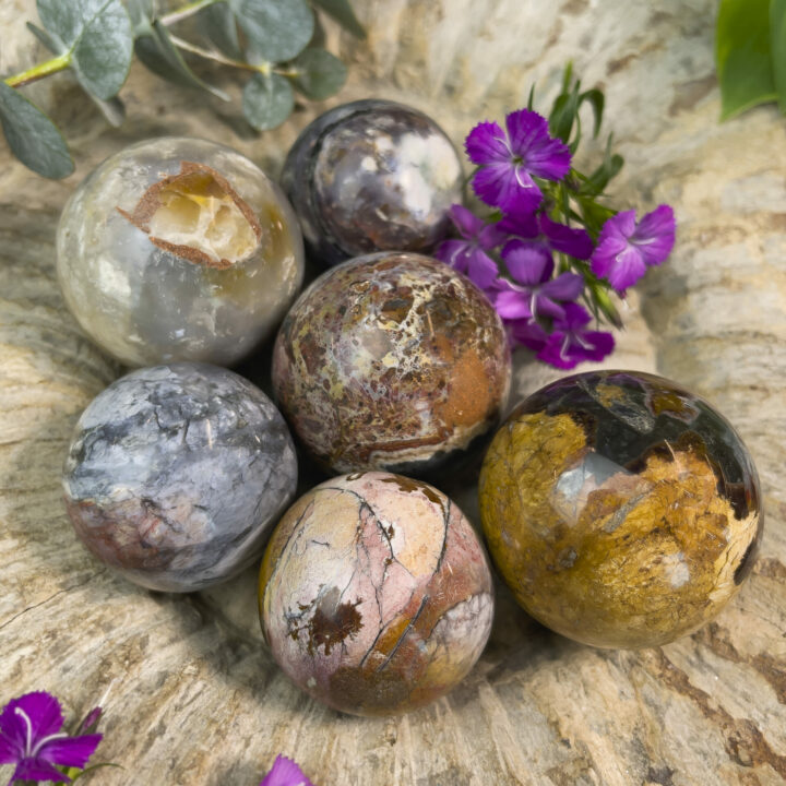 Indonesian Rainbow Agate Oscar Sphere