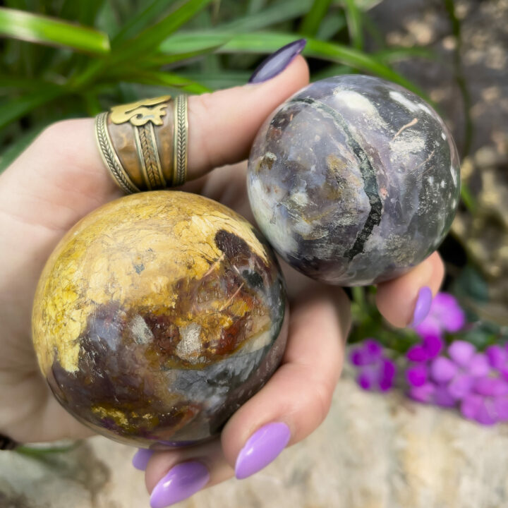 Indonesian Rainbow Agate Oscar Sphere