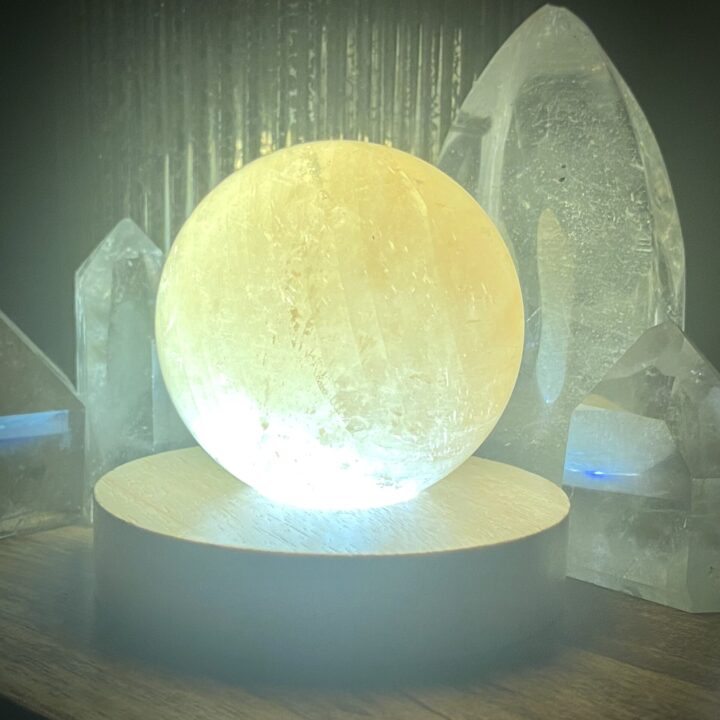 LED Lighted Gemstone Display Stand