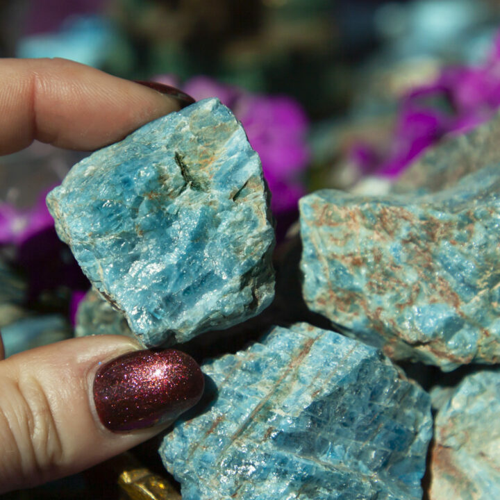 Natural Blue Apatite