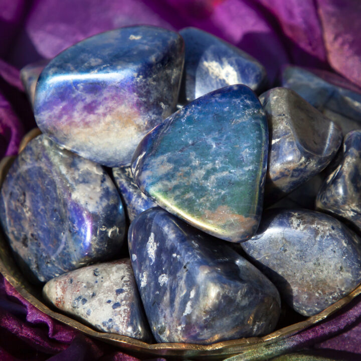 Tumbled Angel Aura Sodalite