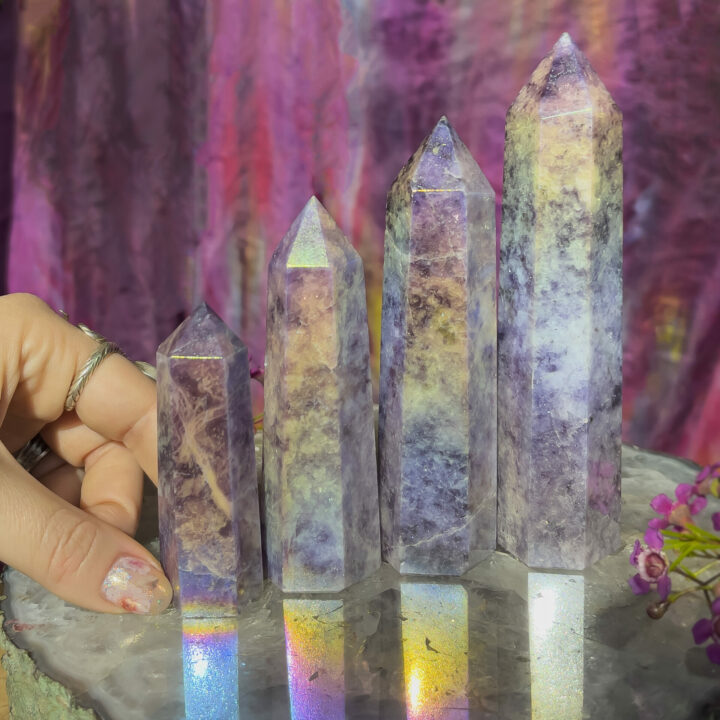 Angel Aura Lepidolite Peace and Calm Generator