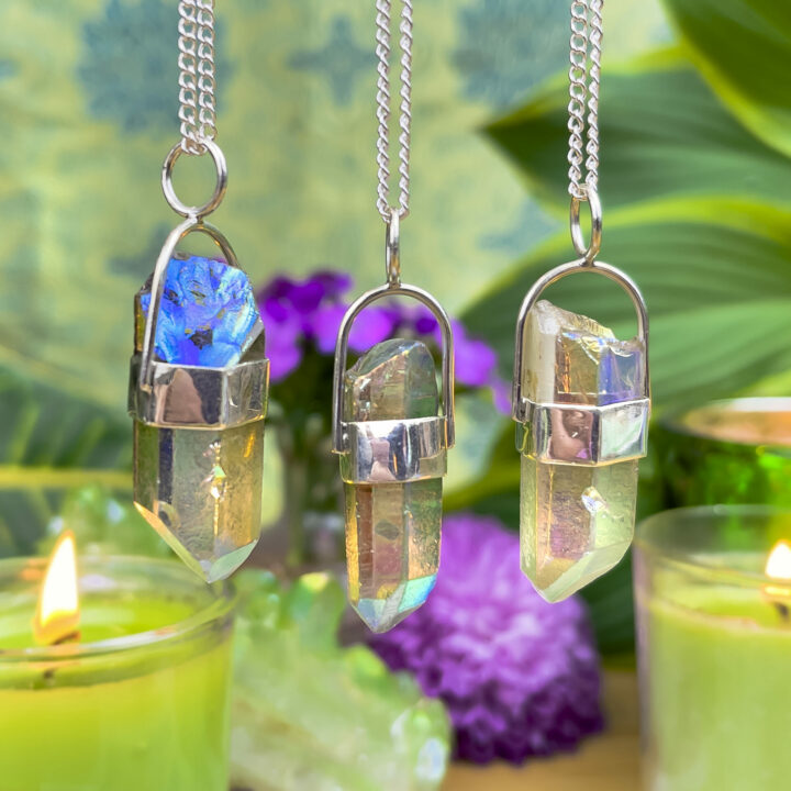 Angel Aura Quartz Ascension Pendant