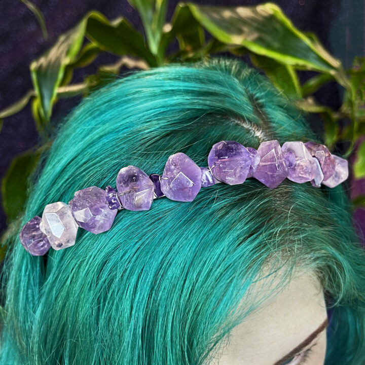 Divine Goddess Amethyst Crown