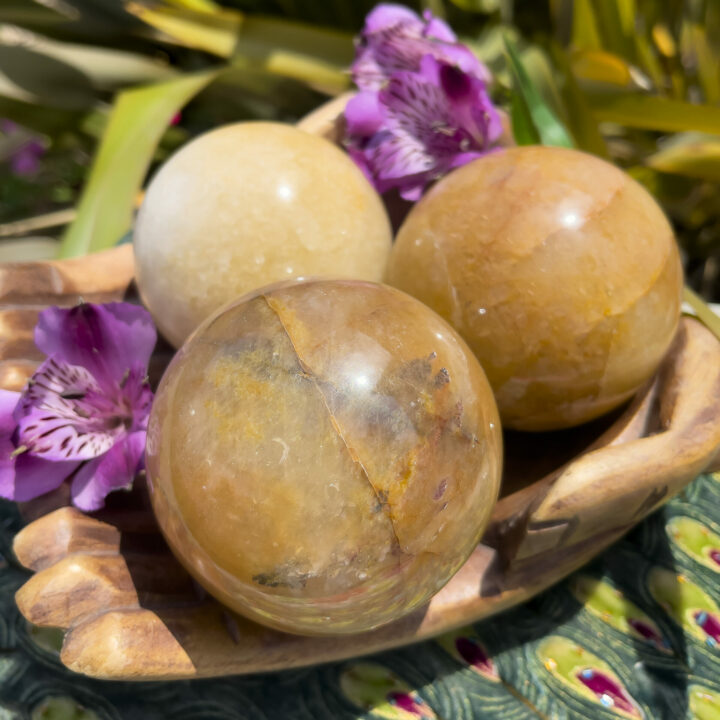 Mega Abundance Citrine Sphere