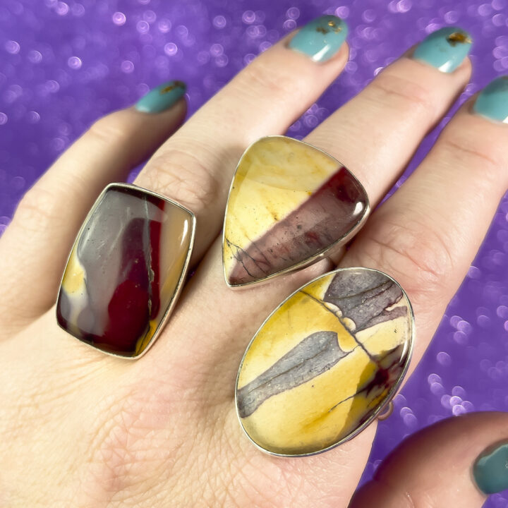 Mookaite Adjustable Ring