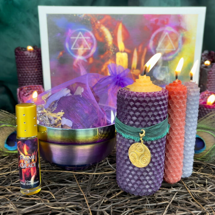 New Moon Divination Magic: Celtic Candle Reading Set