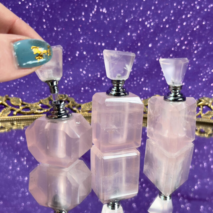 Rose Quartz Perfume Bottle