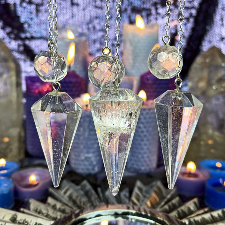 Super-Sized Clear Quartz Pendulum