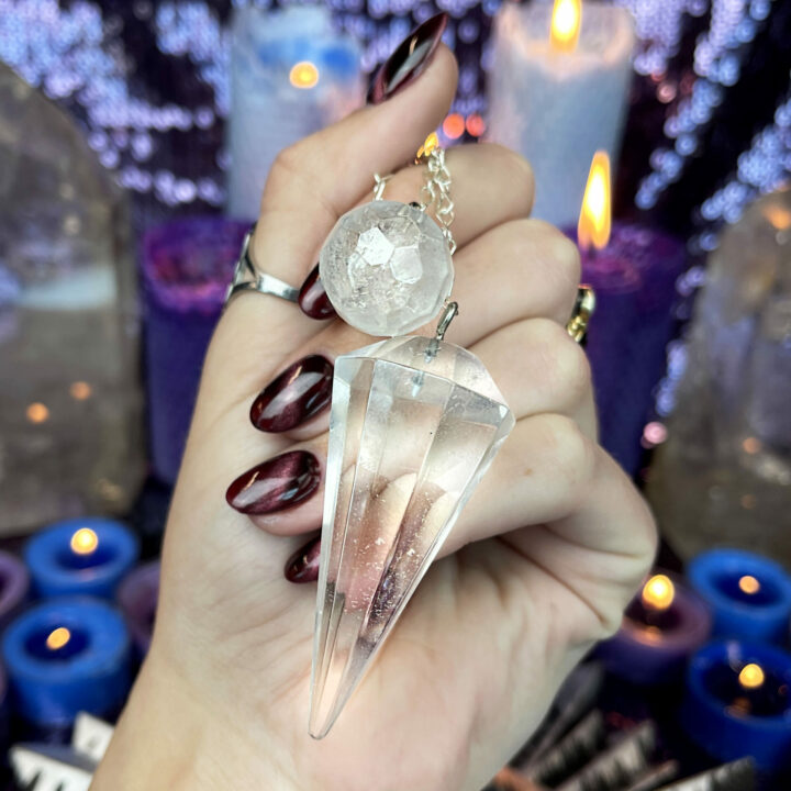 Super-Sized Clear Quartz Pendulum