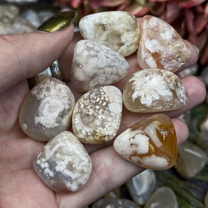 Tumbled Flower Agate