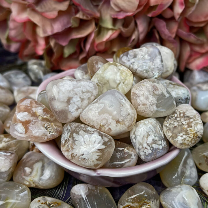 Tumbled Flower Agate