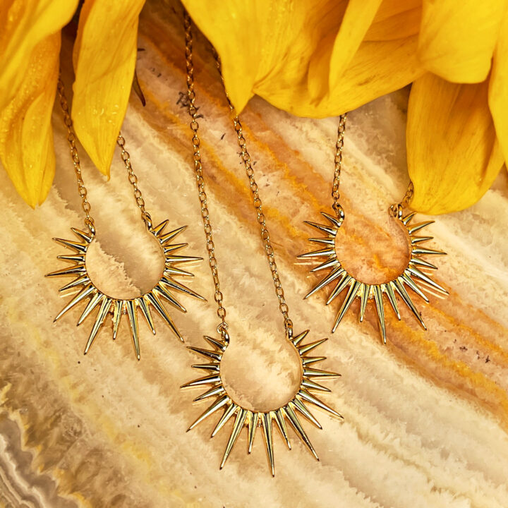 Golden Sun Star Necklace