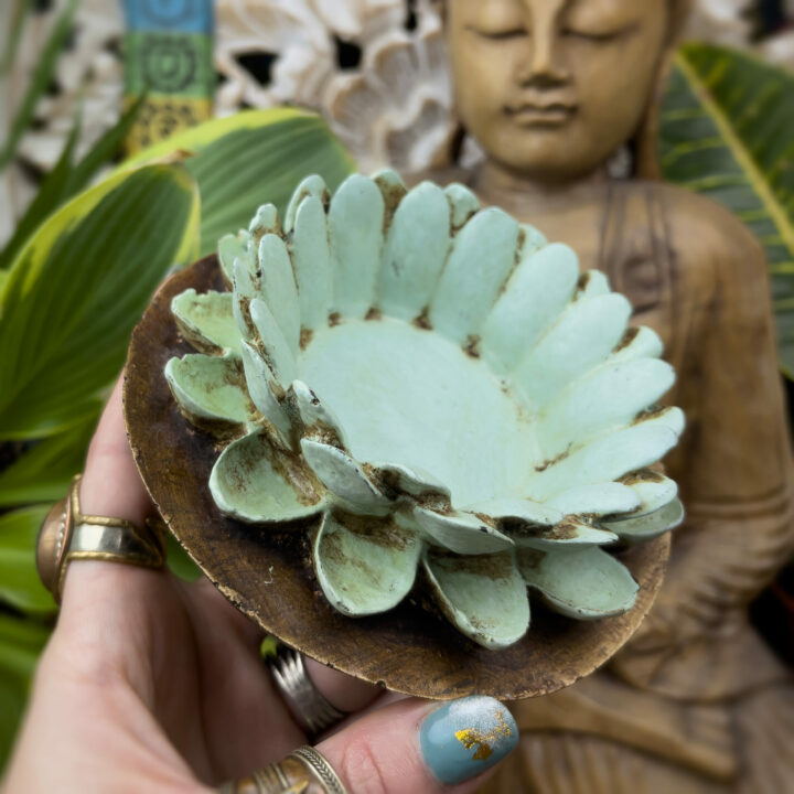 Hand Painted Lotus Flower Bowl