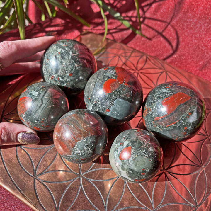 Healing African Bloodstone Sphere