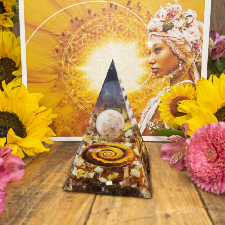 Fibonacci Sunflower Orgone Pyramid