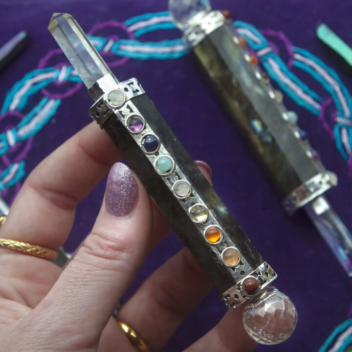 Labradorite 9 Chakra Pocket Wand