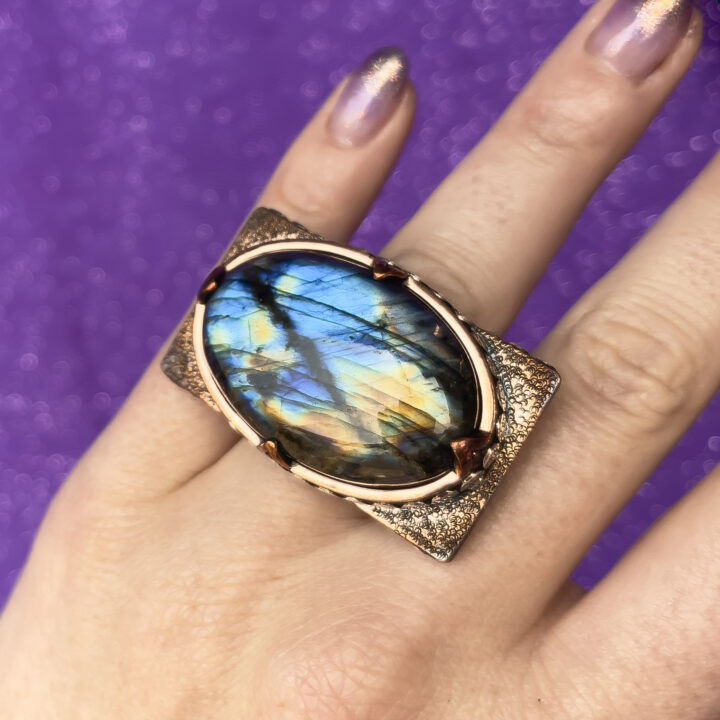 Labradorite Sterling Silver Ring