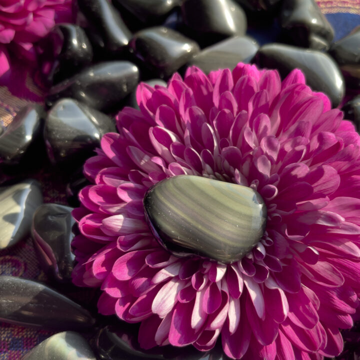 Medium Tumbled Rainbow Obsidian