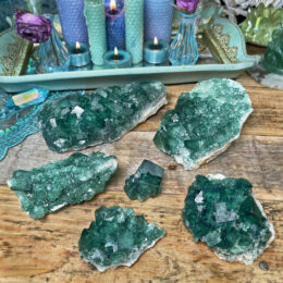 Natural Cubic Green Fluorite