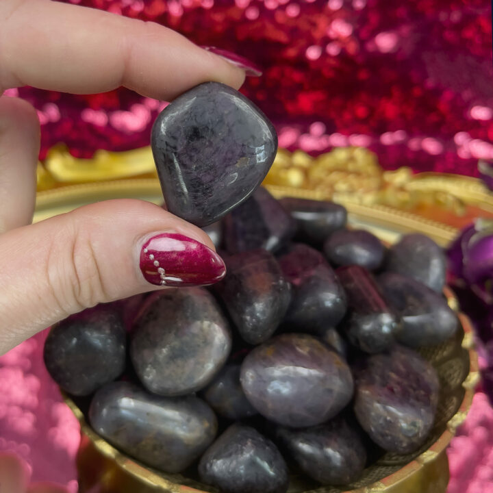 Rare Dark Passion Tumbled Ruby