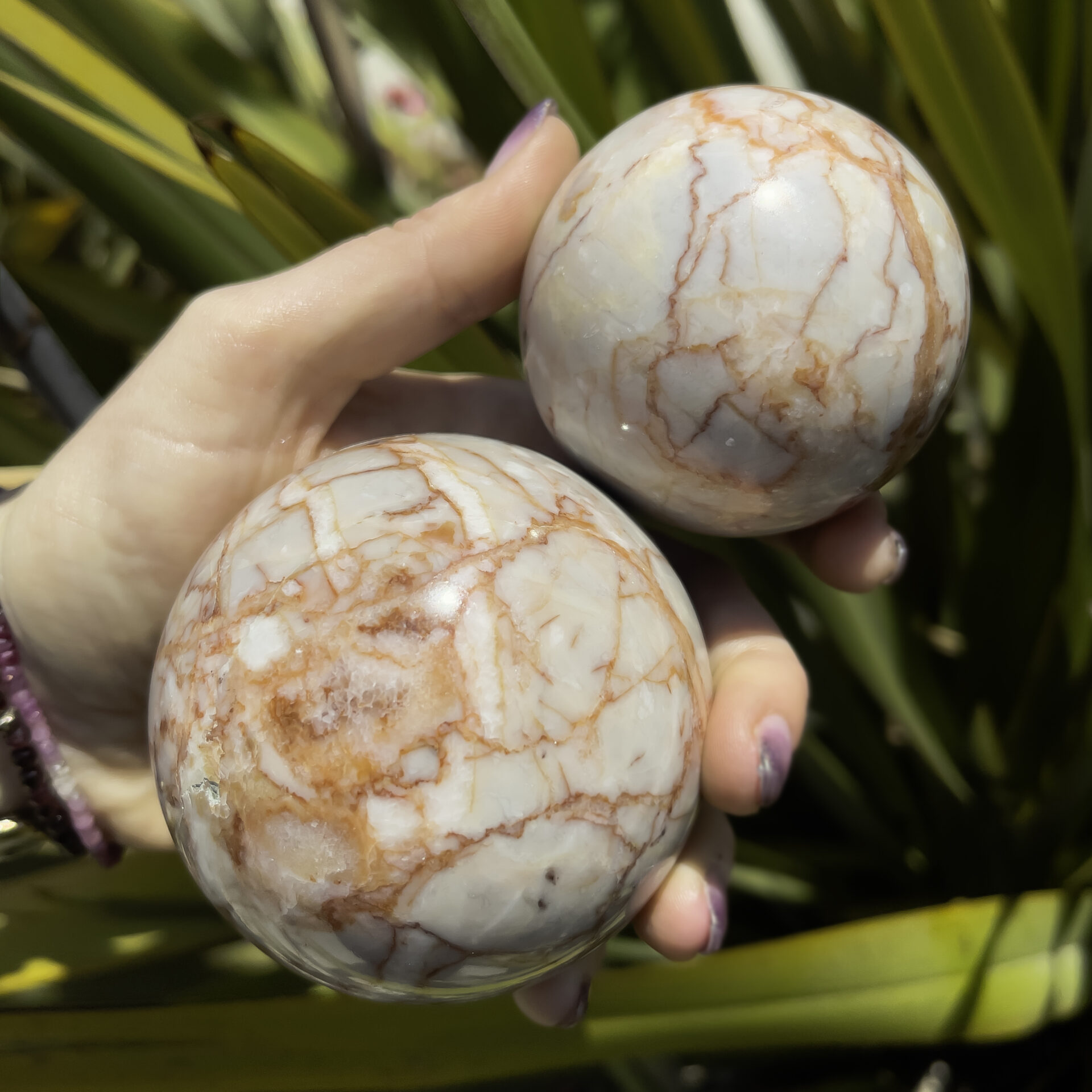 Red Vein Jasper Strength and Courage Sphere