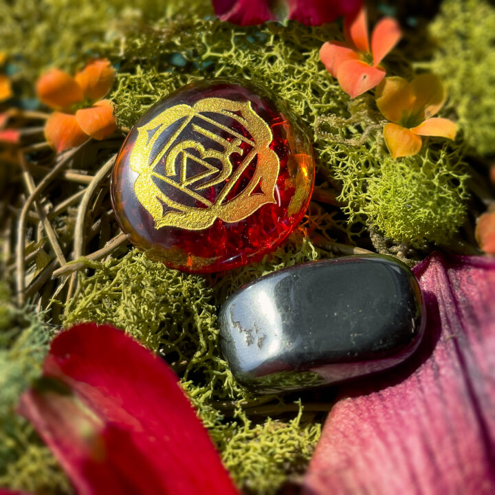 Root Chakra Mini BeeBop and Gemstone Duo