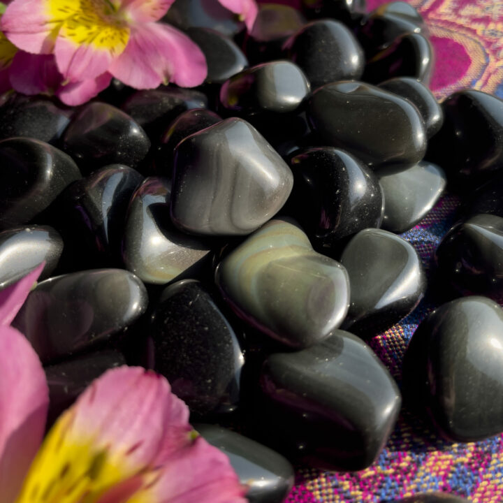 Small Tumbled Rainbow Obsidian