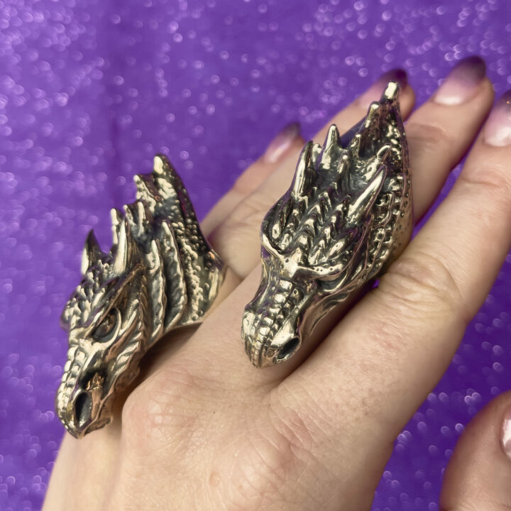 Sterling Silver Dragon Ring