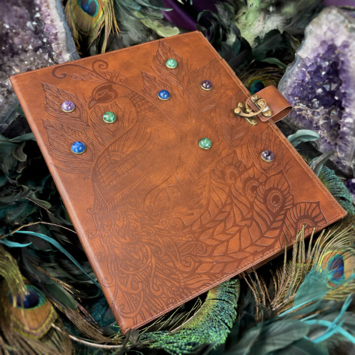 Vegan Leather Gemmy Peacock Binder