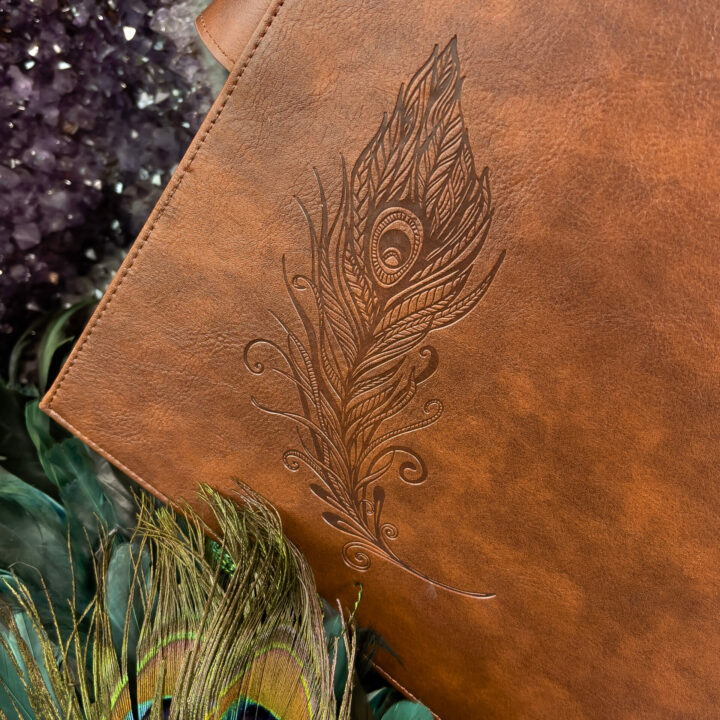 Vegan Leather Gemmy Peacock Binder