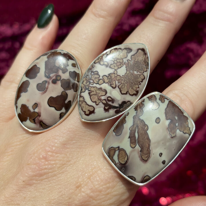 Coffee Bean Jasper Adjustable Ring